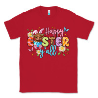 Red happy easter yall Classic Tee - Artiststas