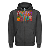 Charcoal Heather Grateful Thanksgiving Zipper Hoodie - FaDigitalArtStudio