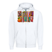 White Grateful Thanksgiving Zipper Hoodie - FaDigitalArtStudio