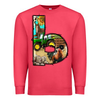 Cardinal farm life alphabet lowercase letters b Premium Sweatshirt - BundleAndBundleShop