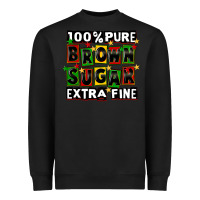 Black 100 pure brown sugar extra fine Heavyweight Sweatshirt - CowGirlArtShop