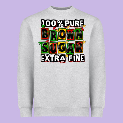 100 Pure Brown Sugar Extra Fine Heavyweight Sweatshirt Designed By Cowgirlartshop