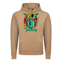 Vintage Coffee Taurus Zodiac Sign Sunflower Leopard Serape Vintage Hoodie - RanaPortraitStore