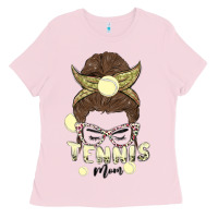 Bubblegum Pink tennis mom Ladies Tee - MaliasSmallBusiness