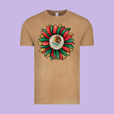 Mexican Sunflower Vintage Tee Designed By Jasminsmagicworld