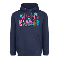 Navy holy roller Heavyweight Hoodie - BundleAndBundleShop