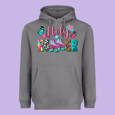 Holy Roller Heavyweight Hoodie Designed By Bundleandbundleshop