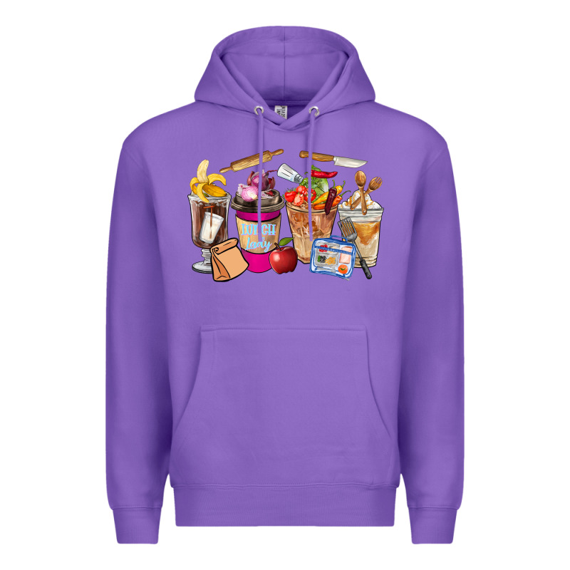 Lunch Lady Coffee Cups Premium Hoodie by FaDigitalArtStudio | Teevron
