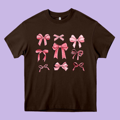 Pink Ribbons Heavy Core Tee Designed By Maliassmallbusiness