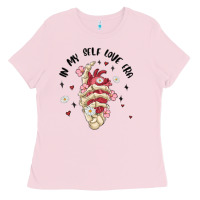 Bubblegum Pink in my self love era Ladies Tee - MaliasSmallBusiness