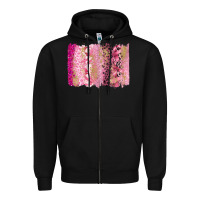 Black cancer brushstroke Zipper Hoodie - FaDigitalArtStudio