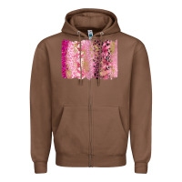 Chestnut cancer brushstroke Zipper Hoodie - FaDigitalArtStudio