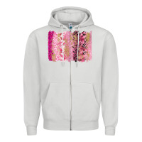 Dove Grey cancer brushstroke Zipper Hoodie - FaDigitalArtStudio