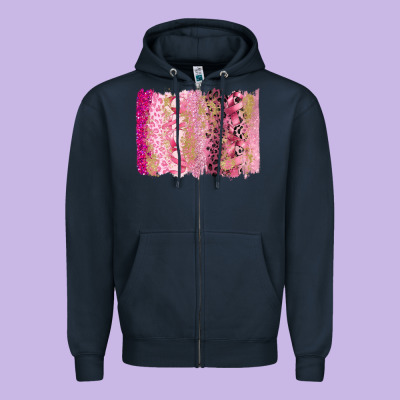 Cancer Brushstroke Zipper Hoodie Designed By Fadigitalartstudio