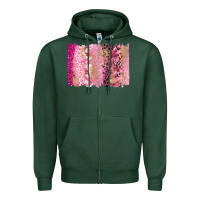 Sports Green cancer brushstroke Zipper Hoodie - FaDigitalArtStudio