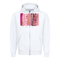 White cancer brushstroke Zipper Hoodie - FaDigitalArtStudio