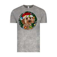 Cloud Rock Cockapoo Christmas Vintage Tee - RanaPortraitStore