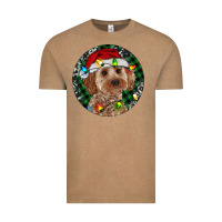 Vintage Coffee Cockapoo Christmas Vintage Tee - RanaPortraitStore