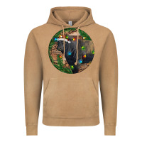 Vintage Camel Black Angus Bull with Christmas Lights Vintage Hoodie - RanaPortraitStore