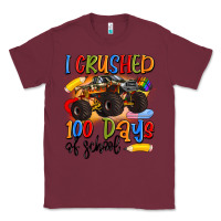Burgundy i crushed 100 days of school Classic Tee - Artiststas