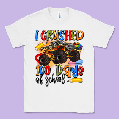 I Crushed 100 Days Of School Classic Tee Designed By Artiststas