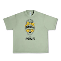 Oil Green Yellow Flower Mom Skull Urban Heavy Tee - Bettercallsaul