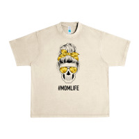 Sandshell Yellow Flower Mom Skull Urban Heavy Tee - Bettercallsaul