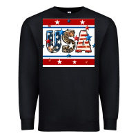 Black 4th of july usa seamless pattern Premium Sweatshirt - BundleAndBundleShop