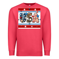 Cardinal 4th of july usa seamless pattern Premium Sweatshirt - BundleAndBundleShop