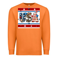 Carrot 4th of july usa seamless pattern Premium Sweatshirt - BundleAndBundleShop
