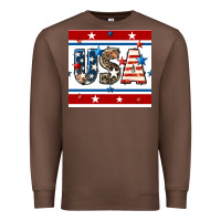 Chestnut 4th of july usa seamless pattern Premium Sweatshirt - BundleAndBundleShop