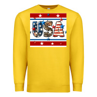 Lemon 4th of july usa seamless pattern Premium Sweatshirt - BundleAndBundleShop