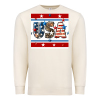 Sandshell 4th of july usa seamless pattern Premium Sweatshirt - BundleAndBundleShop