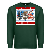 Sports Green 4th of july usa seamless pattern Premium Sweatshirt - BundleAndBundleShop