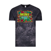 Cloud Black mini cita serape background Vintage Tee - BarkalooDesign