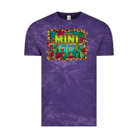 Cloud Purple mini cita serape background Vintage Tee - BarkalooDesign