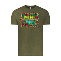 Vintage Olive mini cita serape background Vintage Tee - BarkalooDesign
