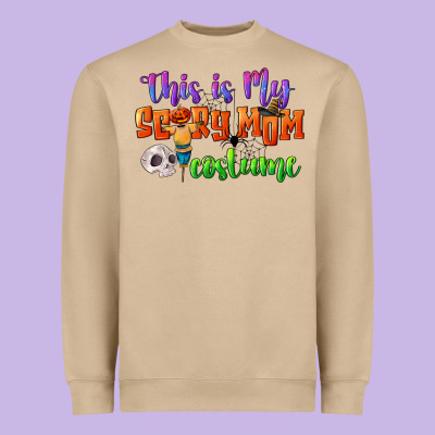 This Is My Scary Mom Costume Heavyweight Sweatshirt Designed By Cowgirlartshop