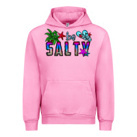 Fuchsia Pink be salty Urban Hoodie - CowhideDigitalArt