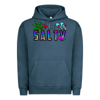 Pigment Midnight Navy be salty Urban Hoodie - CowhideDigitalArt