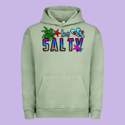 Be Salty Urban Hoodie Designed By Cowhidedigitalart