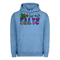 Pigment Pebble Blue be salty Urban Hoodie - CowhideDigitalArt