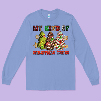 My Kind Of Christmas Trees Long Sleeve Tee Designed By Ranaportraitstore
