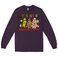 Plum My kind of Christmas trees Long Sleeve Tee - RanaPortraitStore