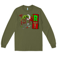 Army Green Christmas Character Nurse Long Sleeve Tee - NancyCooperArtShop