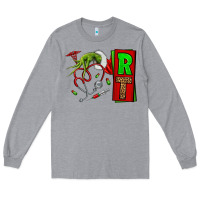 Heather Grey Christmas Character Nurse Long Sleeve Tee - NancyCooperArtShop