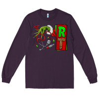 Plum Christmas Character Nurse Long Sleeve Tee - NancyCooperArtShop