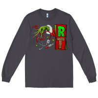 Smoke Christmas Character Nurse Long Sleeve Tee - NancyCooperArtShop