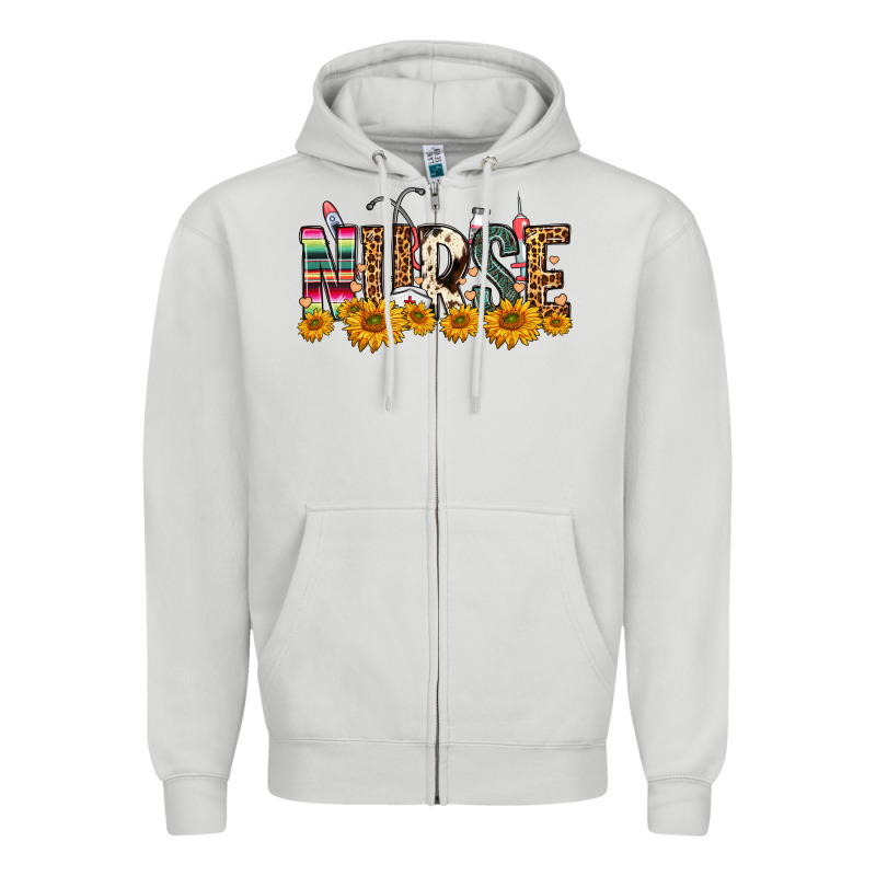 Western Nurse Sunflower Zipper Hoodie by FaDigitalArtStudio | Teevron