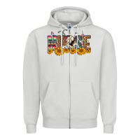 Dove Grey Western Nurse Sunflower Zipper Hoodie - FaDigitalArtStudio